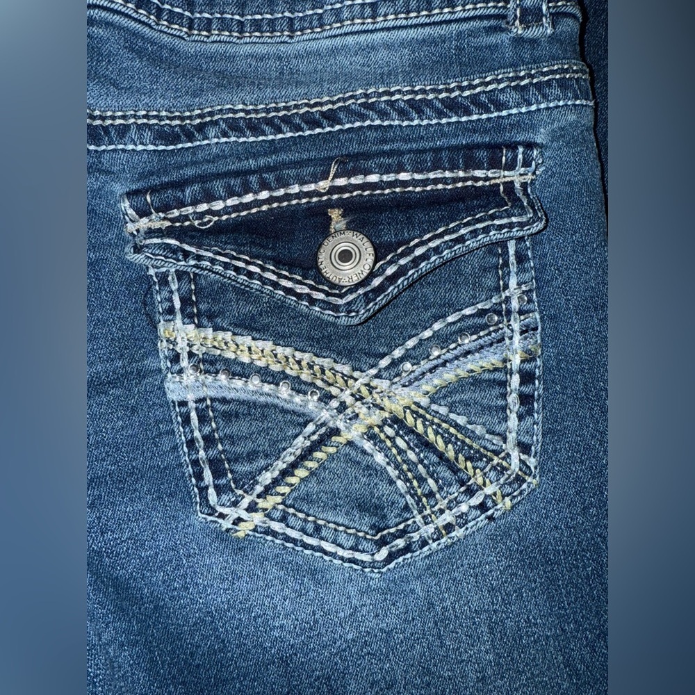 Wallflower Lucious Curvy Fit Bootcut Jeans Size 3 Regular Embellished - Picture 7 of 13